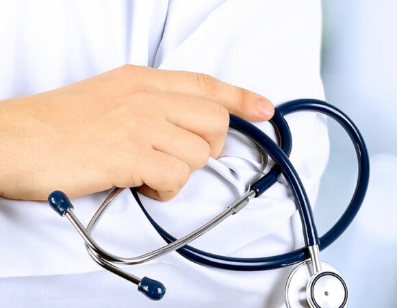 Doctor with Stethoscope for Medicare Advantage in Columbus, IN