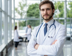 Doctor with Stethoscope for Medicare Supplements in Seymour, IN