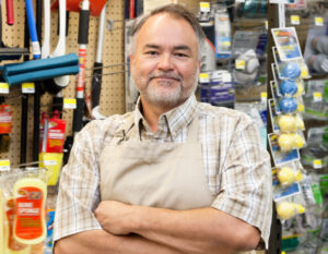 Hardware Business Owner Smiling with Commercial Insurance in Seymour, IN
