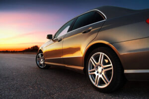 Gold Car with Auto Insurance in Columbus, IN