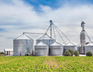 Silos on Farm with Farm Insurance in Columbus, IN