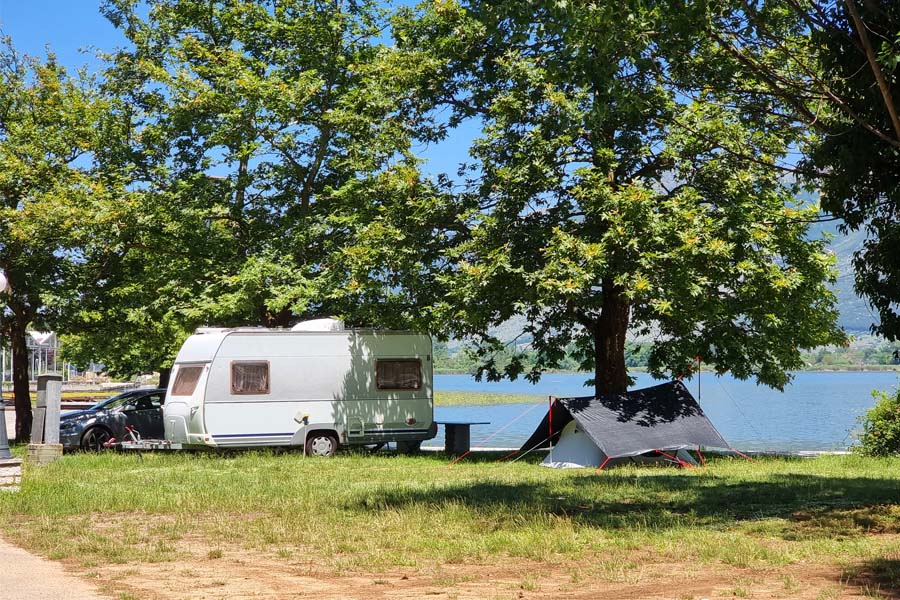 An Insured RV Parked by a Seymour, IN Lake